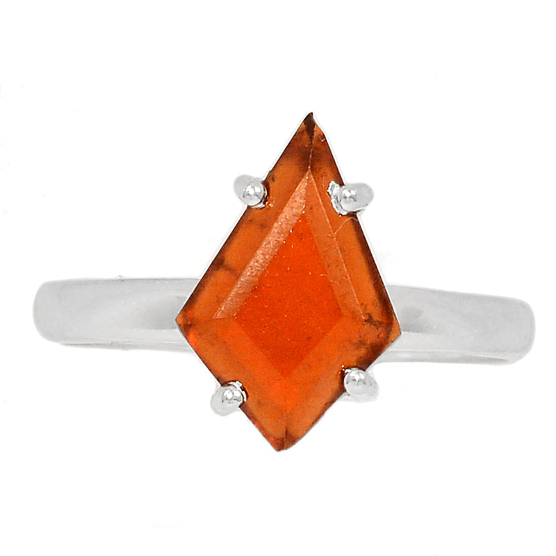 Claw - Hessonite Garnet Faceted Ring - HFGR430