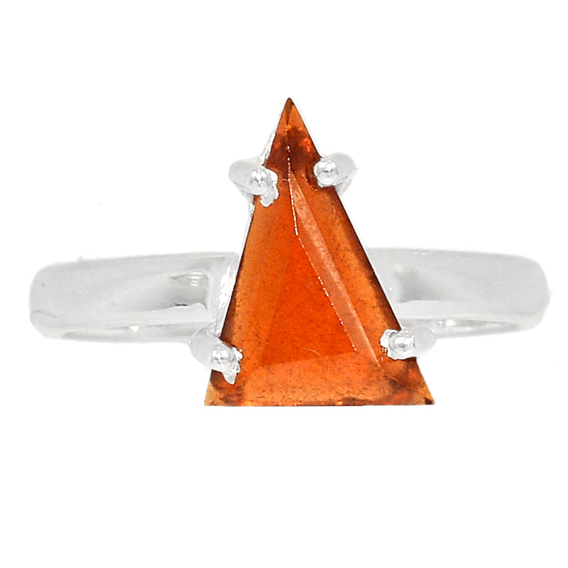 Claw - Hessonite Garnet Faceted Ring - HFGR434