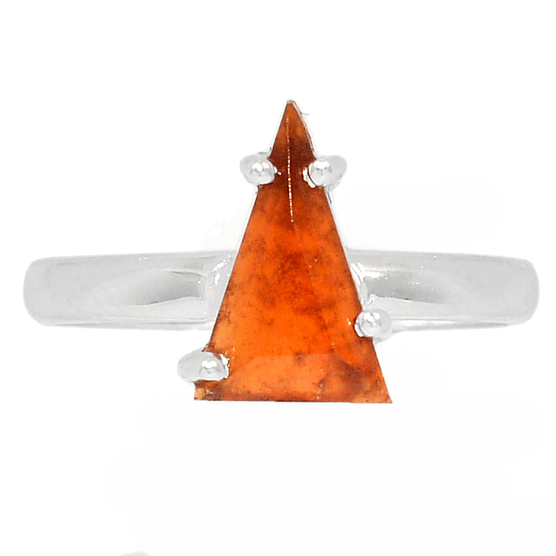 Claw - Hessonite Garnet Faceted Ring - HFGR435