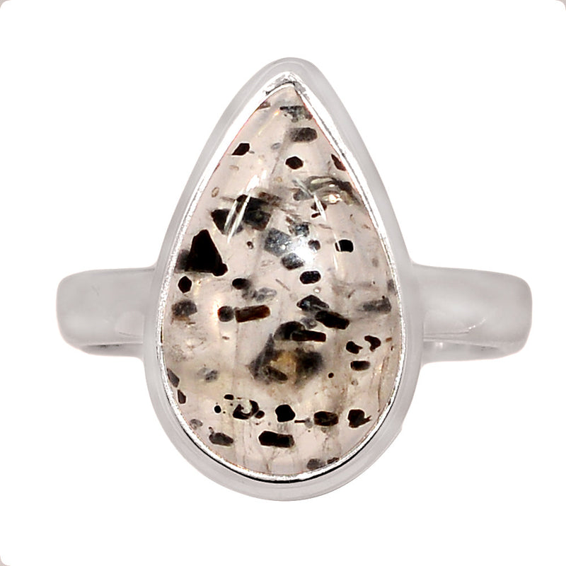 Hematite In Quartz Ring - HIQR64
