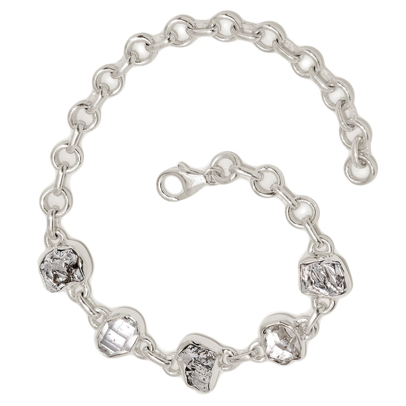 8.3" Herkimer Diamond & Meteorite Campo Del Cielo Bracelets - HKDB320