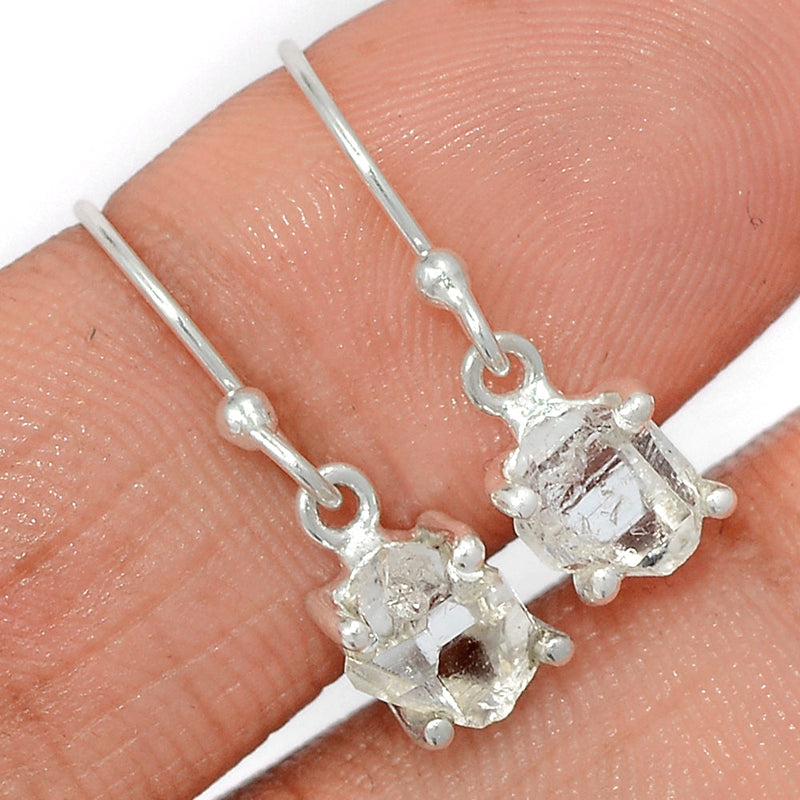 0.8" Claw - Herkimer Diamond Earrings - HKDE1008
