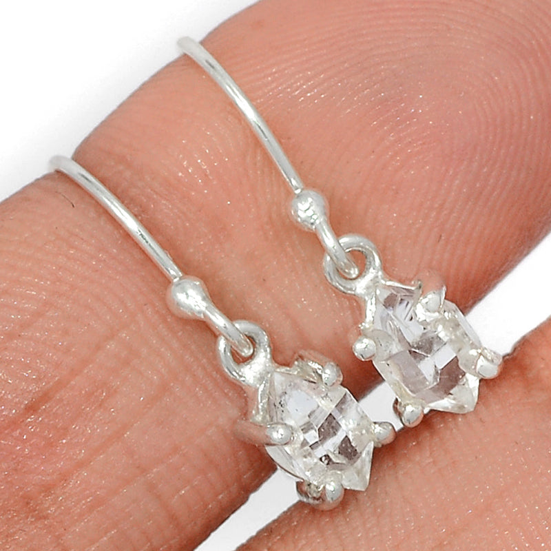 0.8" Claw - Herkimer Diamond Earrings - HKDE1009