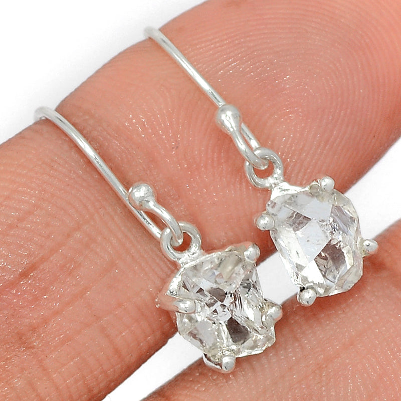0.8" Claw - Herkimer Diamond Earrings - HKDE1011