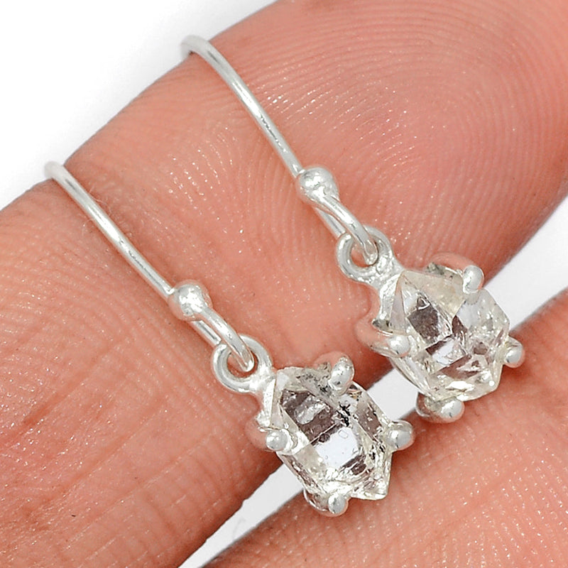 0.8" Claw - Herkimer Diamond Earrings - HKDE1015