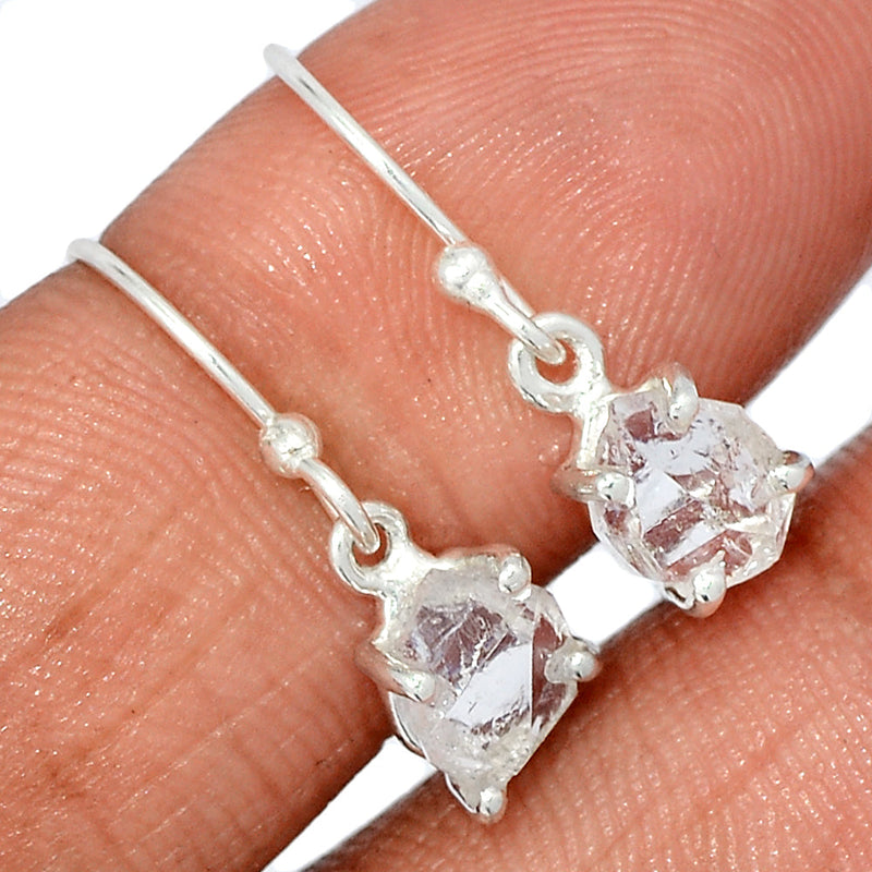 0.8" Claw - Herkimer Diamond Earrings - HKDE1027