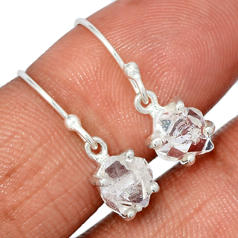 0.8" Claw - Herkimer Diamond Earrings - HKDE1029
