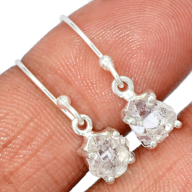 0.8" Claw - Herkimer Diamond Earrings - HKDE1037