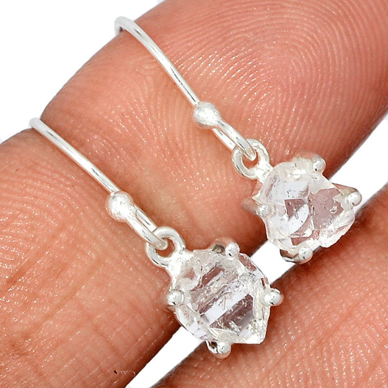 0.8" Claw - Herkimer Diamond Earrings - HKDE1043