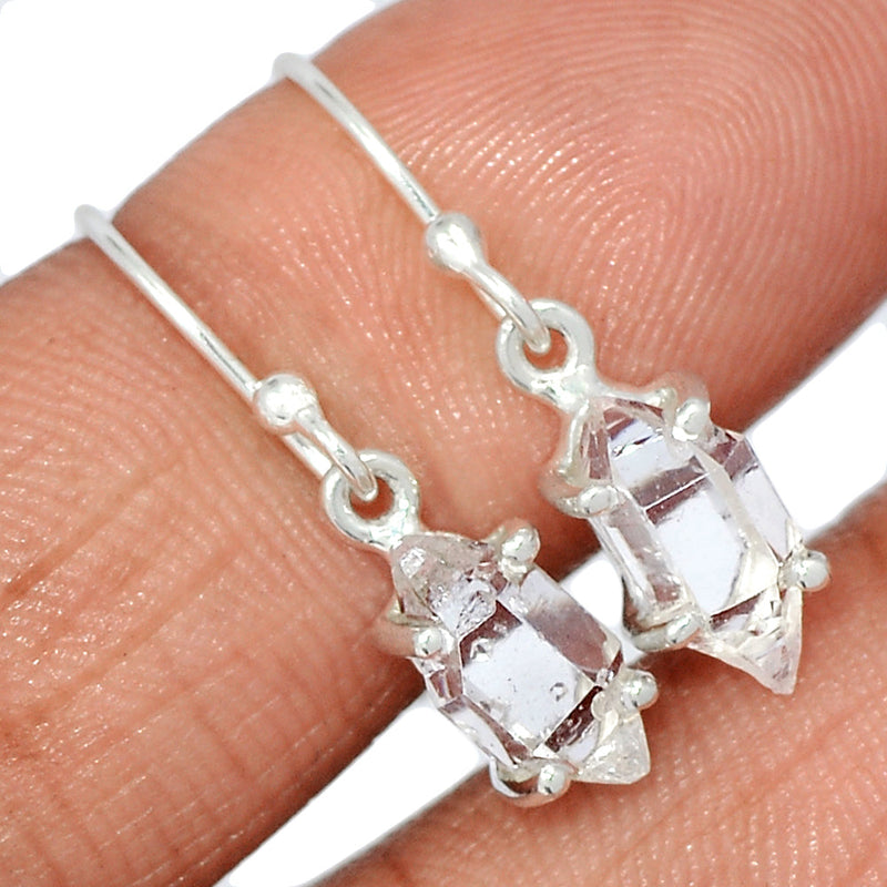 1.1" Claw - Herkimer Diamond Earrings - HKDE1044