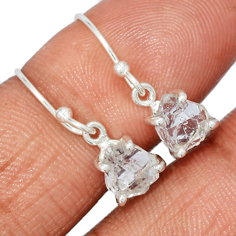 0.8" Claw - Herkimer Diamond Earrings - HKDE1045