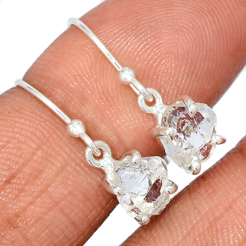 0.8" Claw - Herkimer Diamond Earrings - HKDE1053
