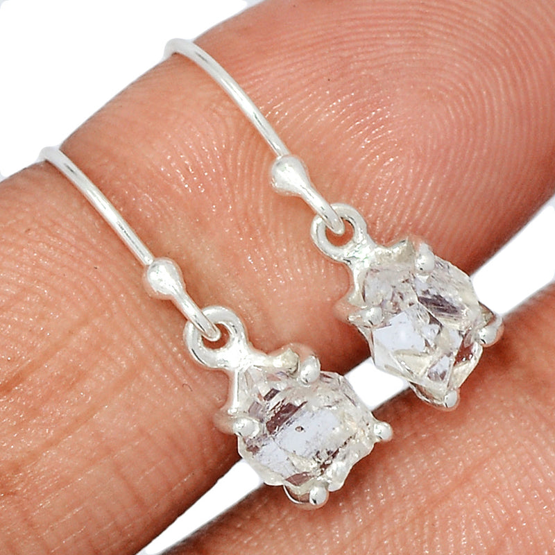 0.8" Claw - Herkimer Diamond Earrings - HKDE1054