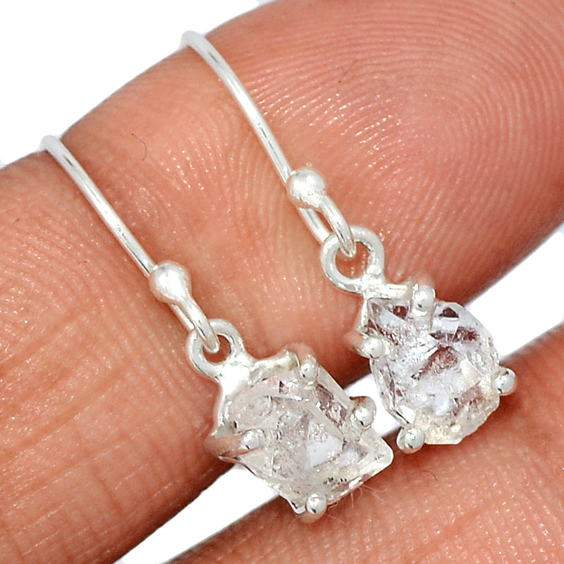 0.8" Claw - Herkimer Diamond Earrings - HKDE1055
