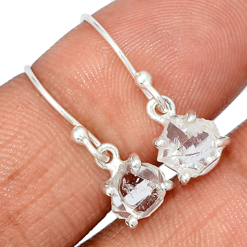 0.8" Claw - Herkimer Diamond Earrings - HKDE1062