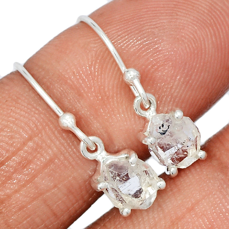 0.8" Claw - Herkimer Diamond Earrings - HKDE1086