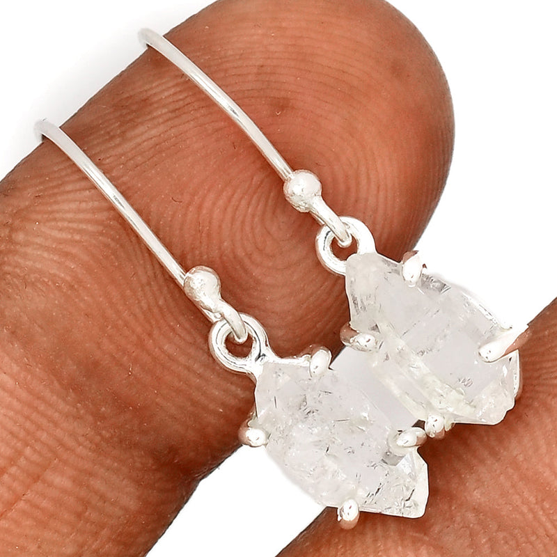 1.1" Claw - Herkimer Diamond Earrings - HKDE1149