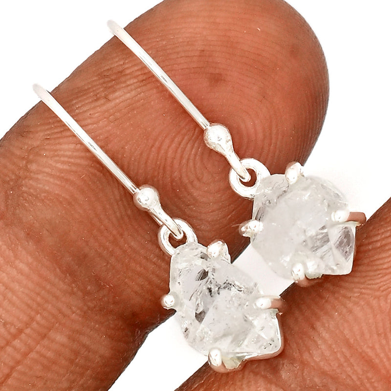 1.1" Claw - Herkimer Diamond Earrings - HKDE1154