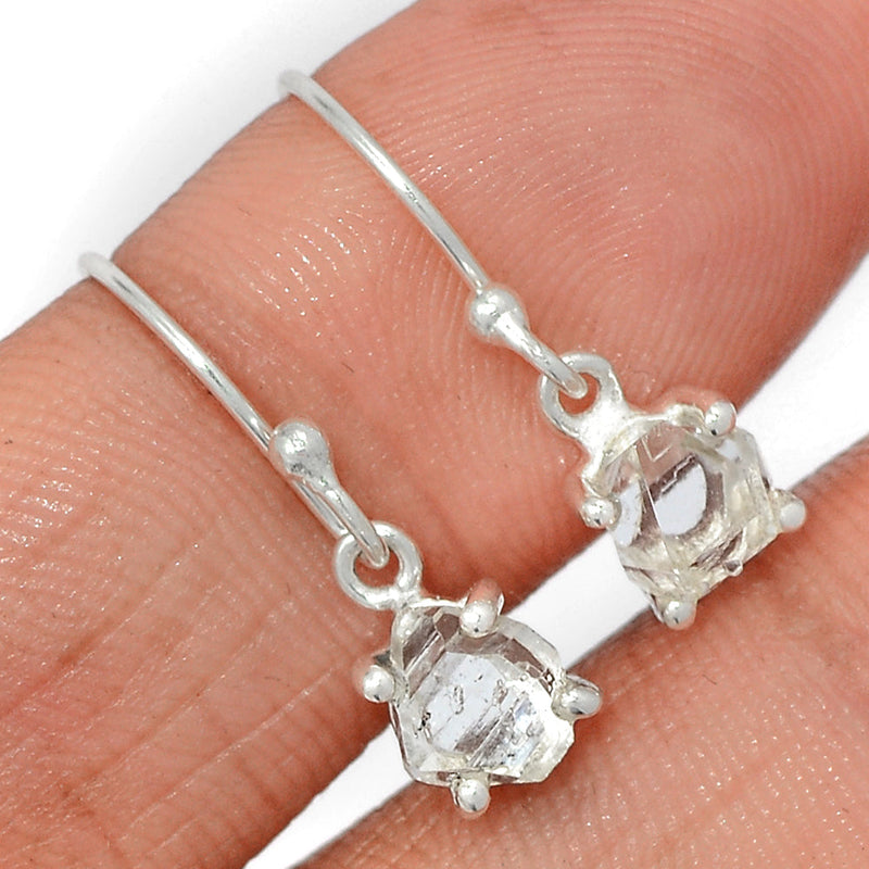 0.8" Claw - Herkimer Diamond Earrings - HKDE964