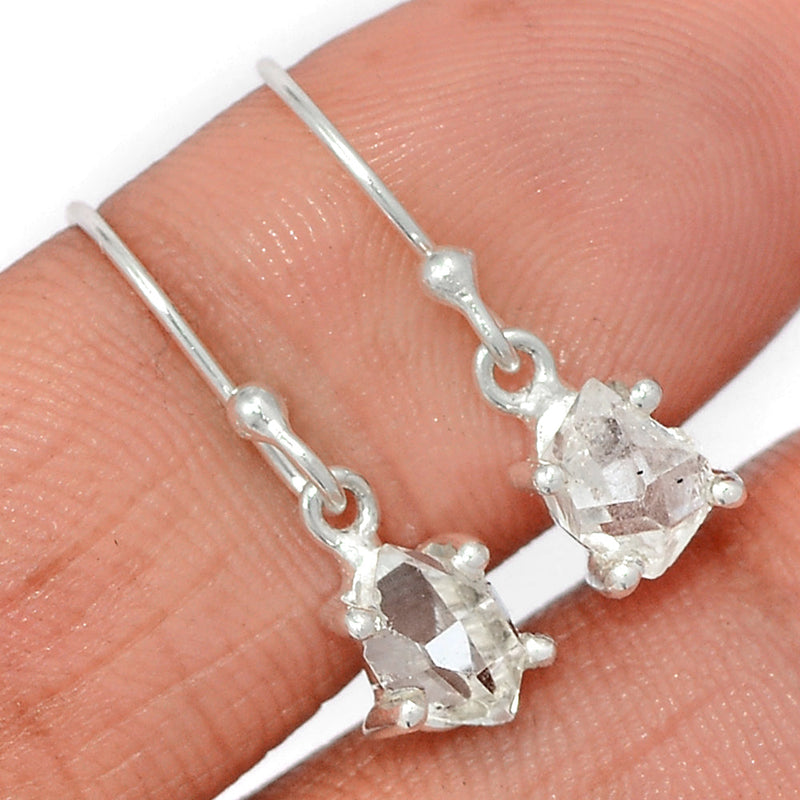 0.8" Claw - Herkimer Diamond Earrings - HKDE967