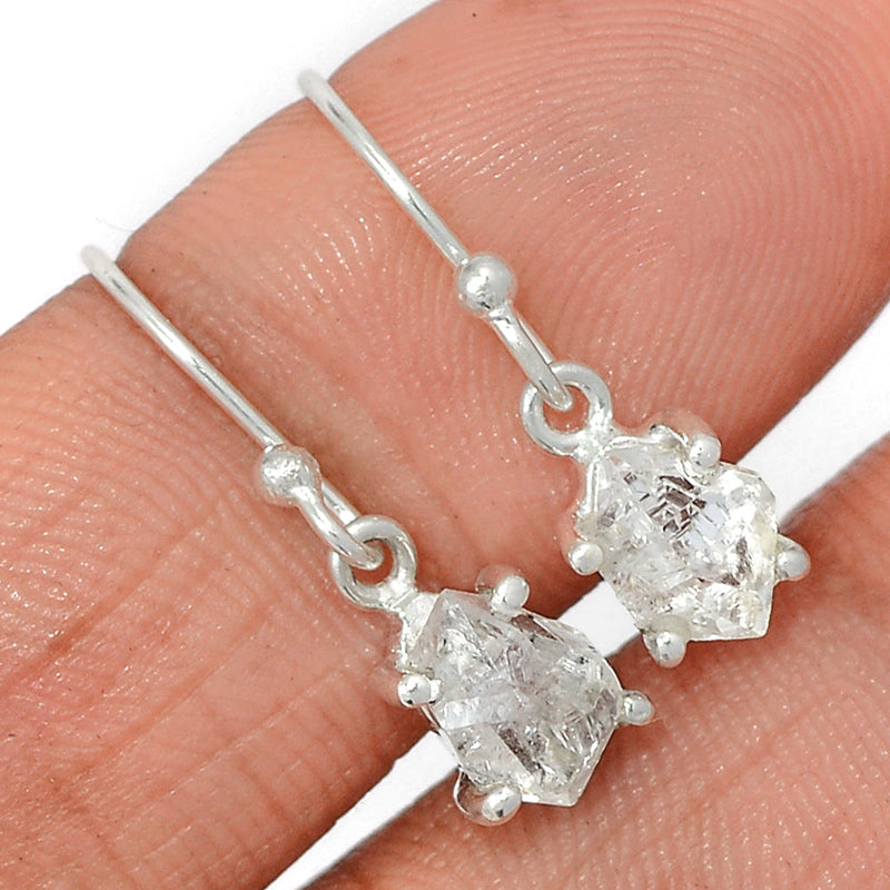 0.8" Claw - Herkimer Diamond Earrings - HKDE975