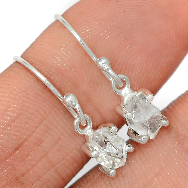0.8" Claw - Herkimer Diamond Earrings - HKDE977