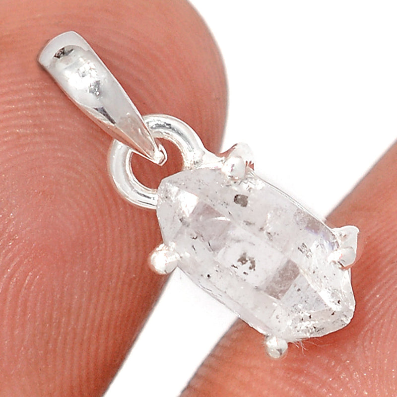 0.8" Claw - Herkimer Diamond Pendants - HKDP10