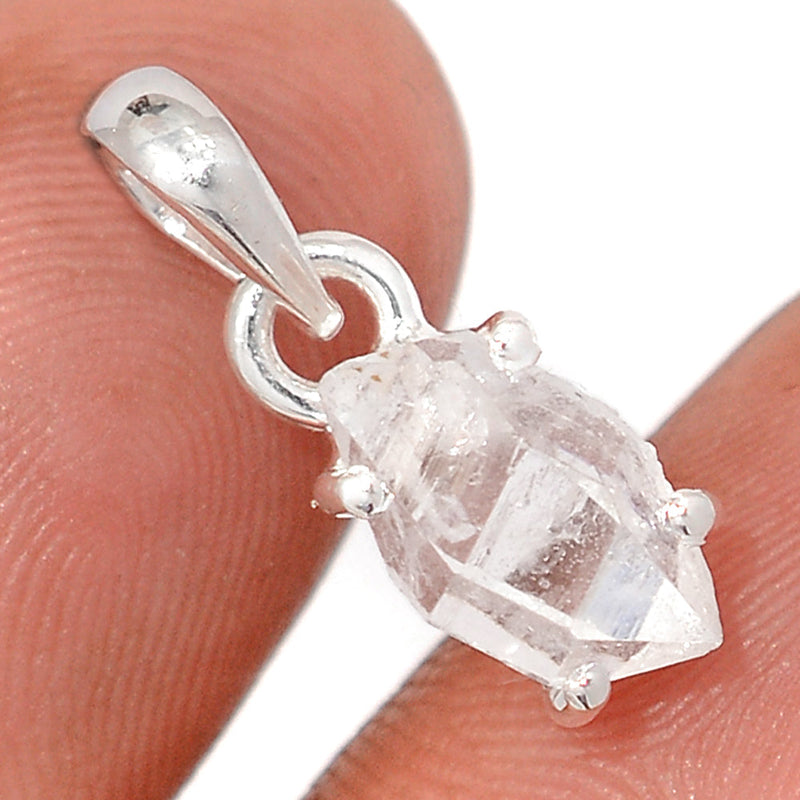 0.7" Claw - Herkimer Diamond Pendants - HKDP11