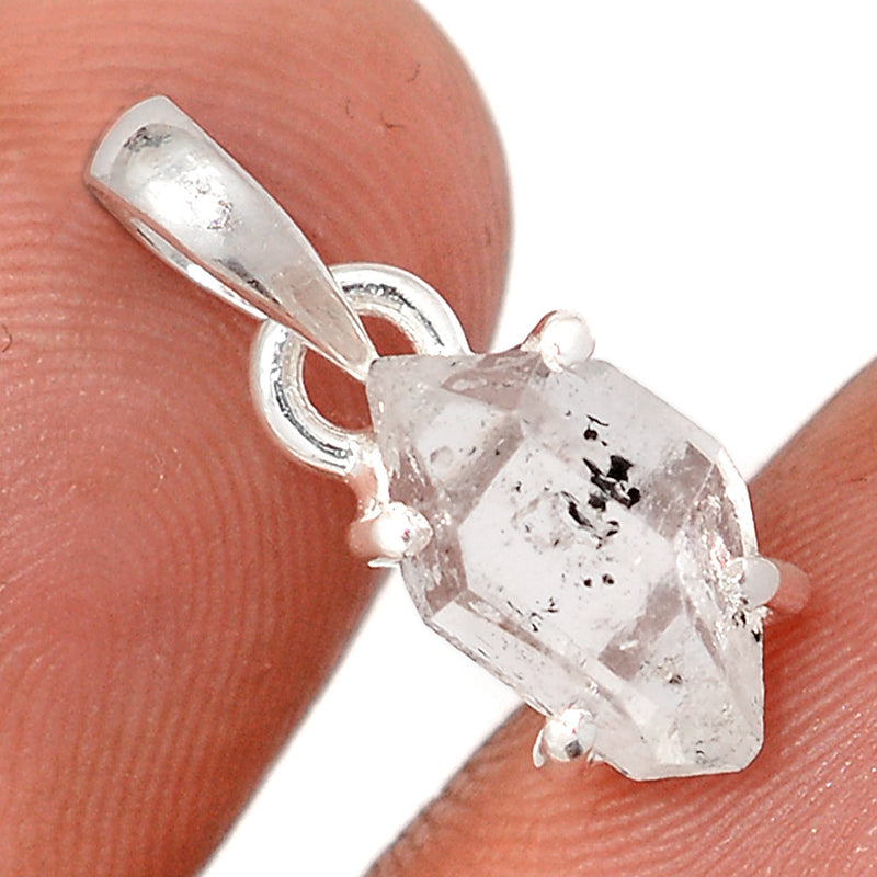 0.7" Claw - Herkimer Diamond Pendants - HKDP13