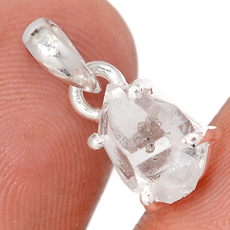 0.7" Claw - Herkimer Diamond Pendants - HKDP14