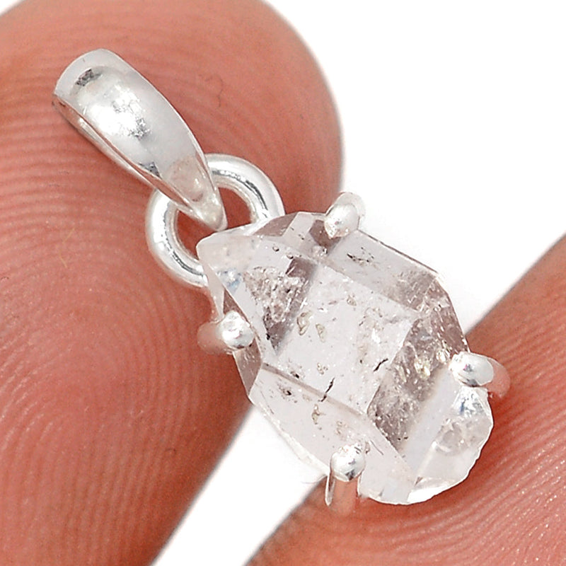 0.8" Claw - Herkimer Diamond Pendants - HKDP20
