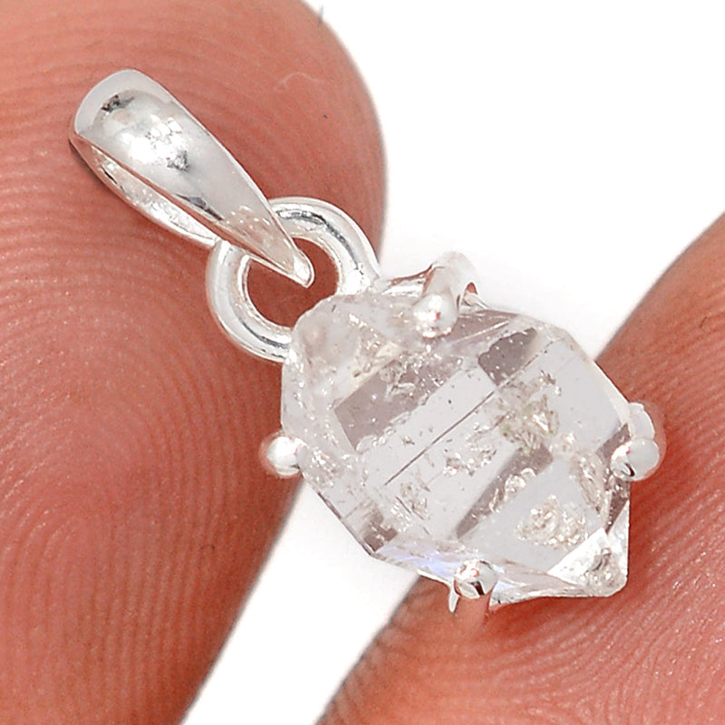 0.7" Claw - Herkimer Diamond Pendants - HKDP21
