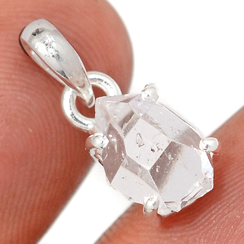 0.7" Claw - Herkimer Diamond Pendants - HKDP28