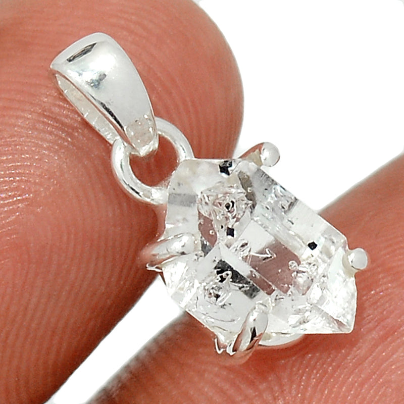 0.7" Claw - Herkimer Diamond Pendants - HKDP3134