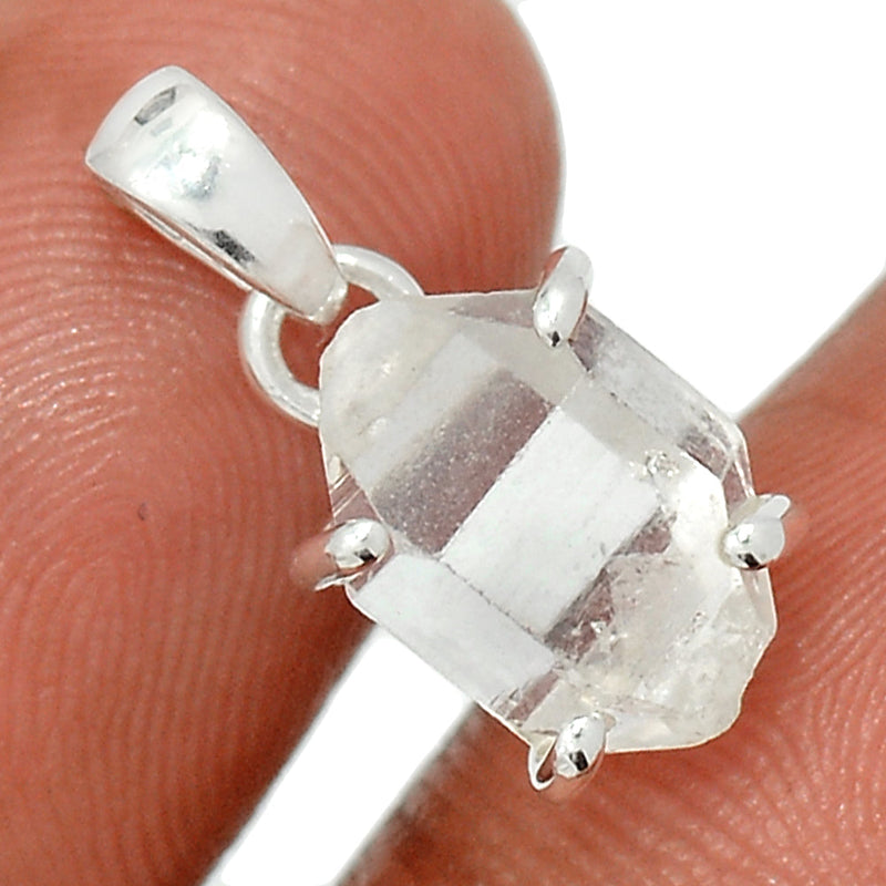 0.7" Claw - Herkimer Diamond Pendants - HKDP3136