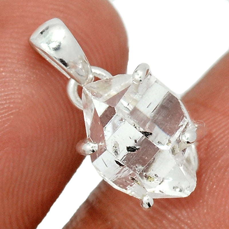 0.7" Claw - Herkimer Diamond Pendants - HKDP3139