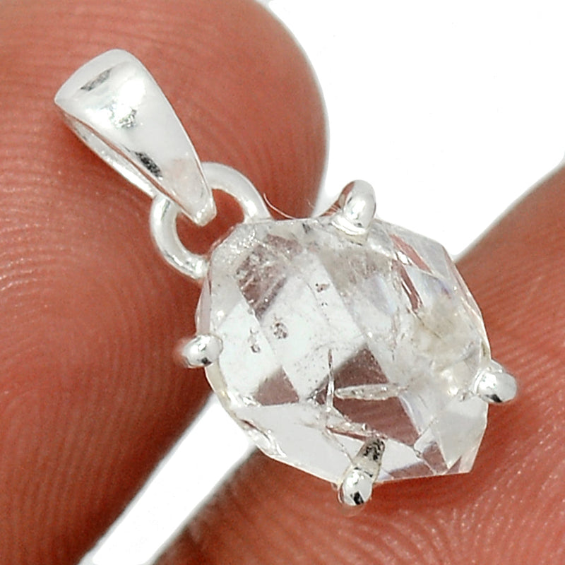 0.7" Claw - Herkimer Diamond Pendants - HKDP3140