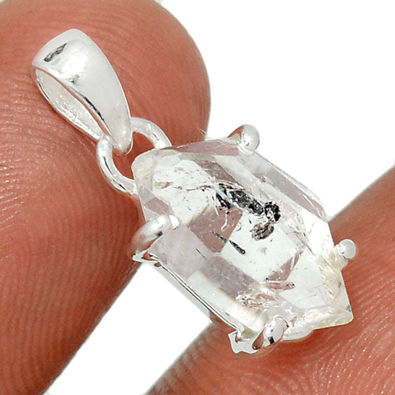 0.8" Claw - Herkimer Diamond Pendants - HKDP3141
