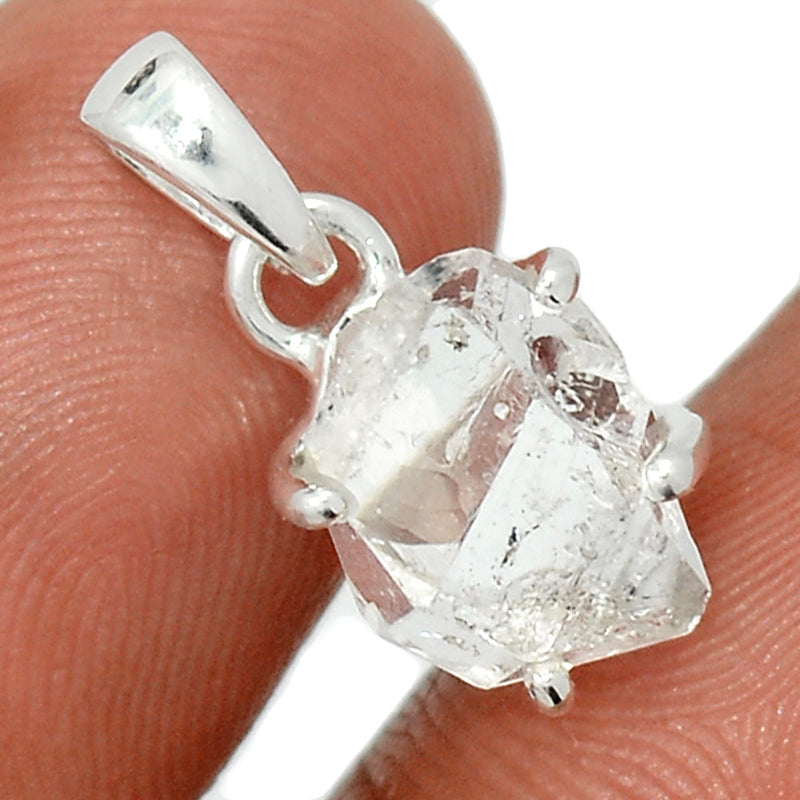 0.7" Claw - Herkimer Diamond Pendants - HKDP3142