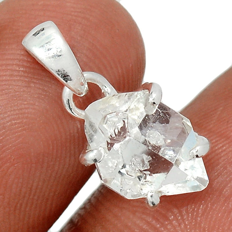 0.7" Claw - Herkimer Diamond Pendants - HKDP3149