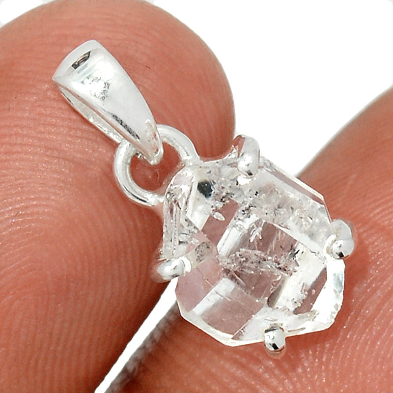 0.7" Claw - Herkimer Diamond Pendants - HKDP3150