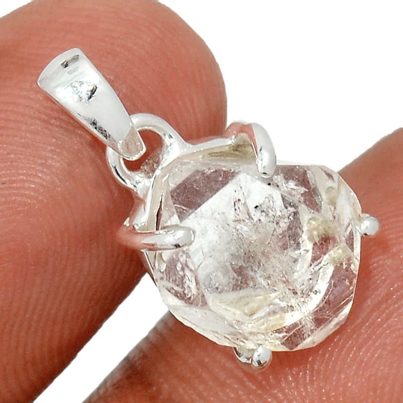 0.8" Claw - Herkimer Diamond Pendants - HKDP3152