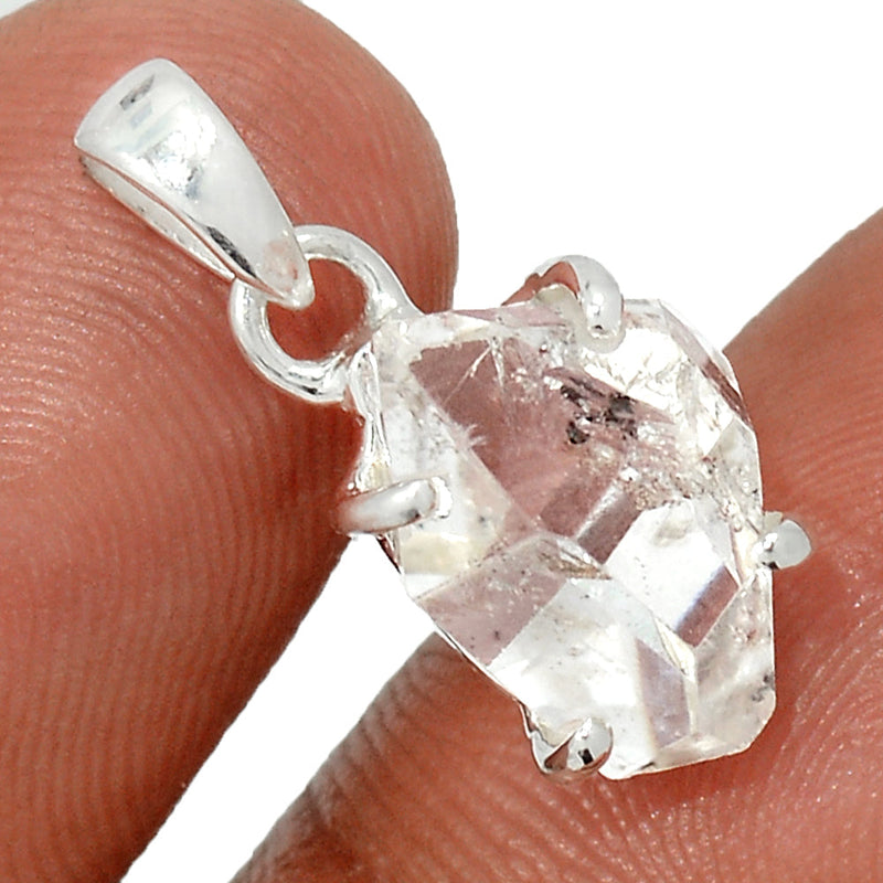 0.8" Claw - Herkimer Diamond Pendants - HKDP3153