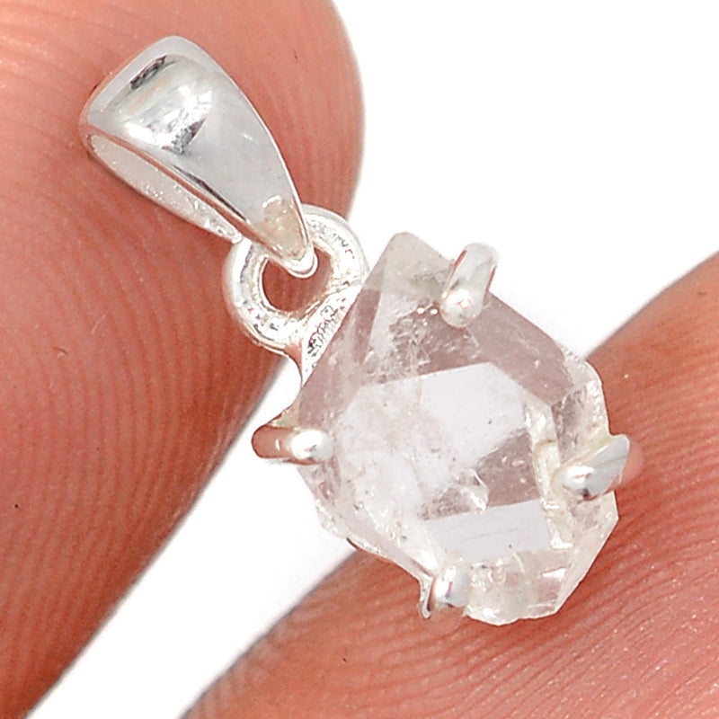 0.6" Claw - Herkimer Diamond Pendants - HKDP3256