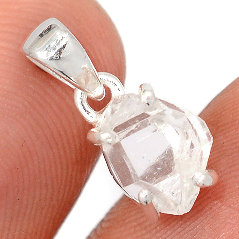 0.6" Claw - Herkimer Diamond Pendants - HKDP3261