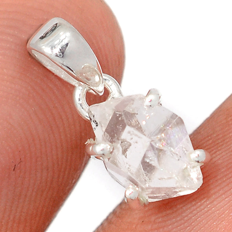 0.6" Claw - Herkimer Diamond Pendants - HKDP3266