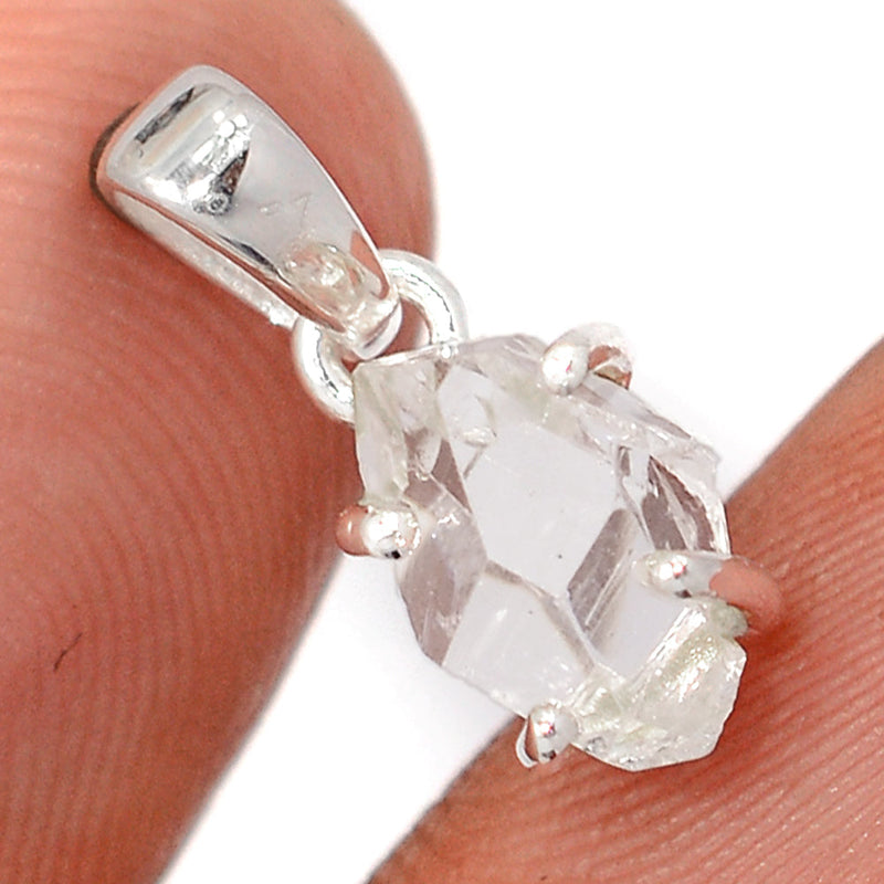 0.7" Claw - Herkimer Diamond Pendants - HKDP3267
