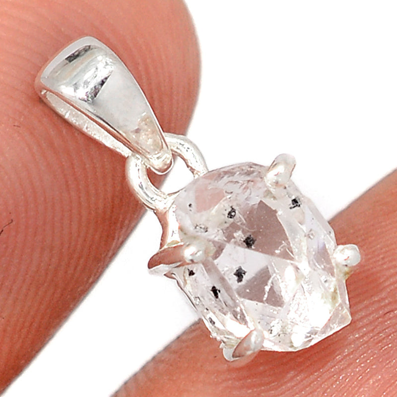 0.7" Claw - Herkimer Diamond Pendants - HKDP3269