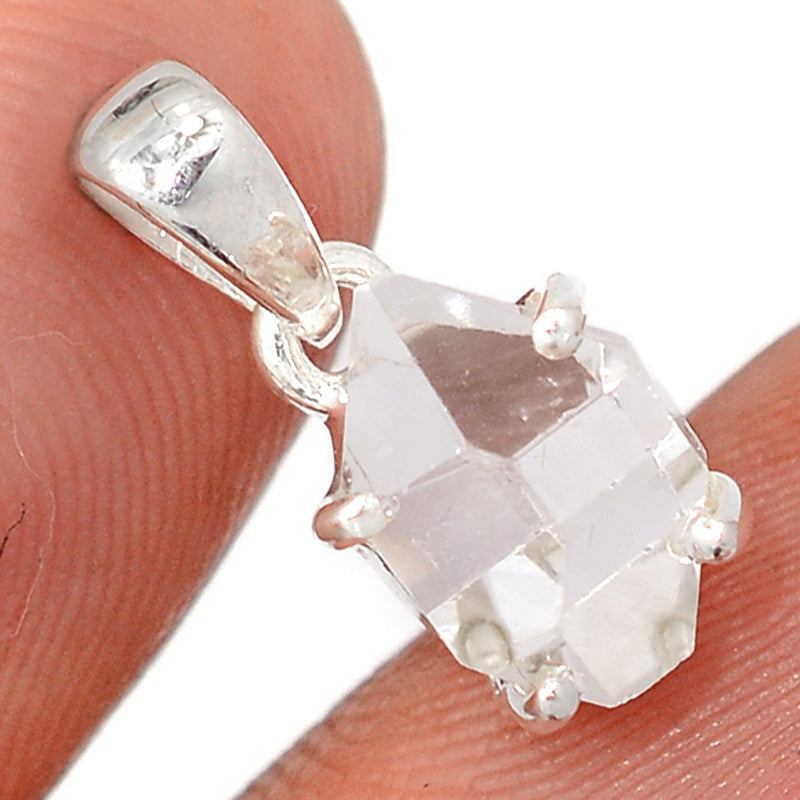 0.6" Claw - Herkimer Diamond Pendants - HKDP3273