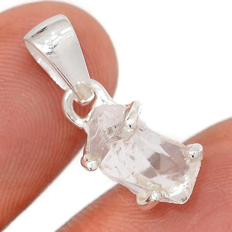 0.8" Claw - Herkimer Diamond Pendants - HKDP3295